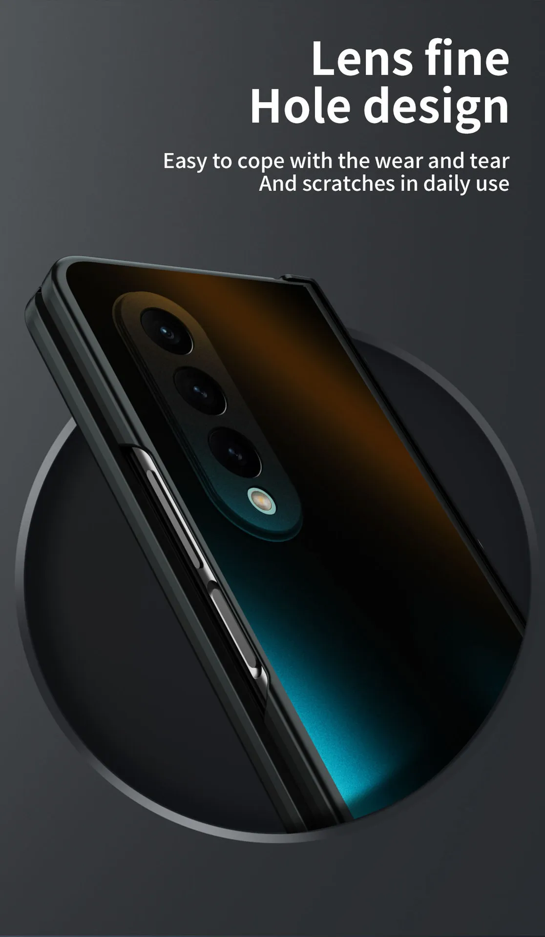 ZFOLD4 Foldable Screen Case for Samsung Fold 5 (Solid Color Electroplated, Full Coverage, Drop-Proof Protective Case, 5G)