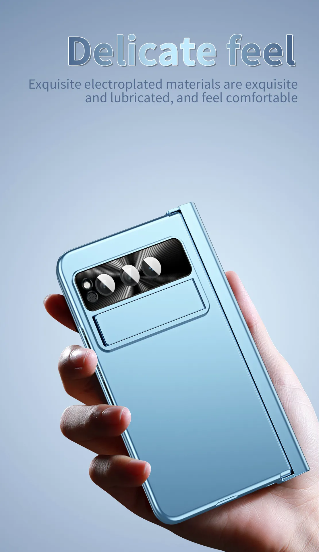 Compatible with Google Pixel Fold phone case, folding and shockproof protective case, full coverage, pen slot hinge.