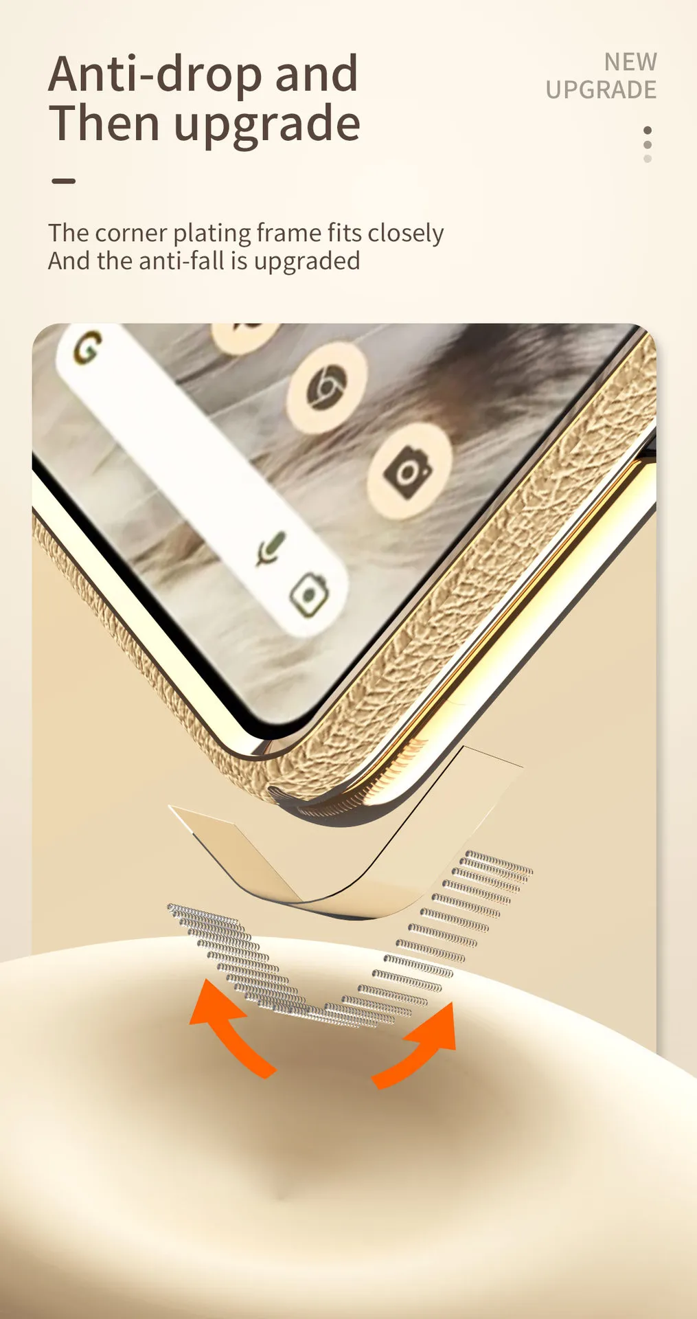 Compatible with Google Pixel Fold phone case, vegan leather, folding hinge, full-coverage drop protection.