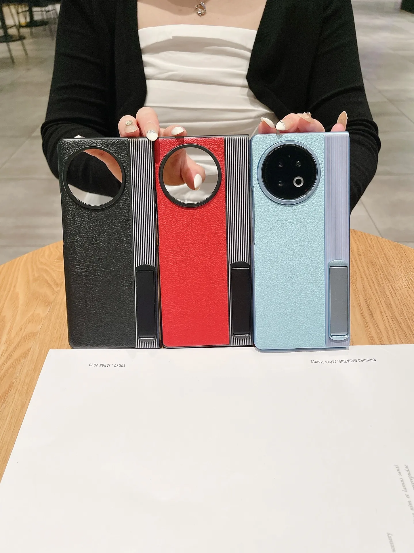 Compatible with vivo Xfold2 phone case, official stand, leather case, XFOLD2 ultra-thin phone case, 5G full-coverage anti-drop case