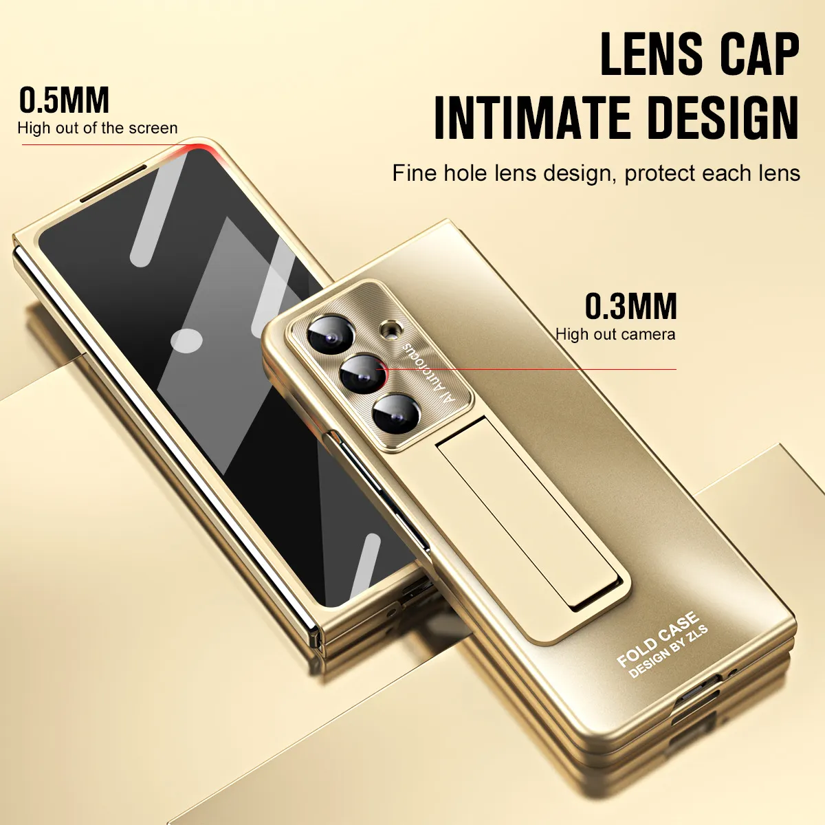 Compatible with Samsung Zfold7 phone case, FOLD5 foldable screen protective case, stand, solid color case, screen protector, and shockproof case.