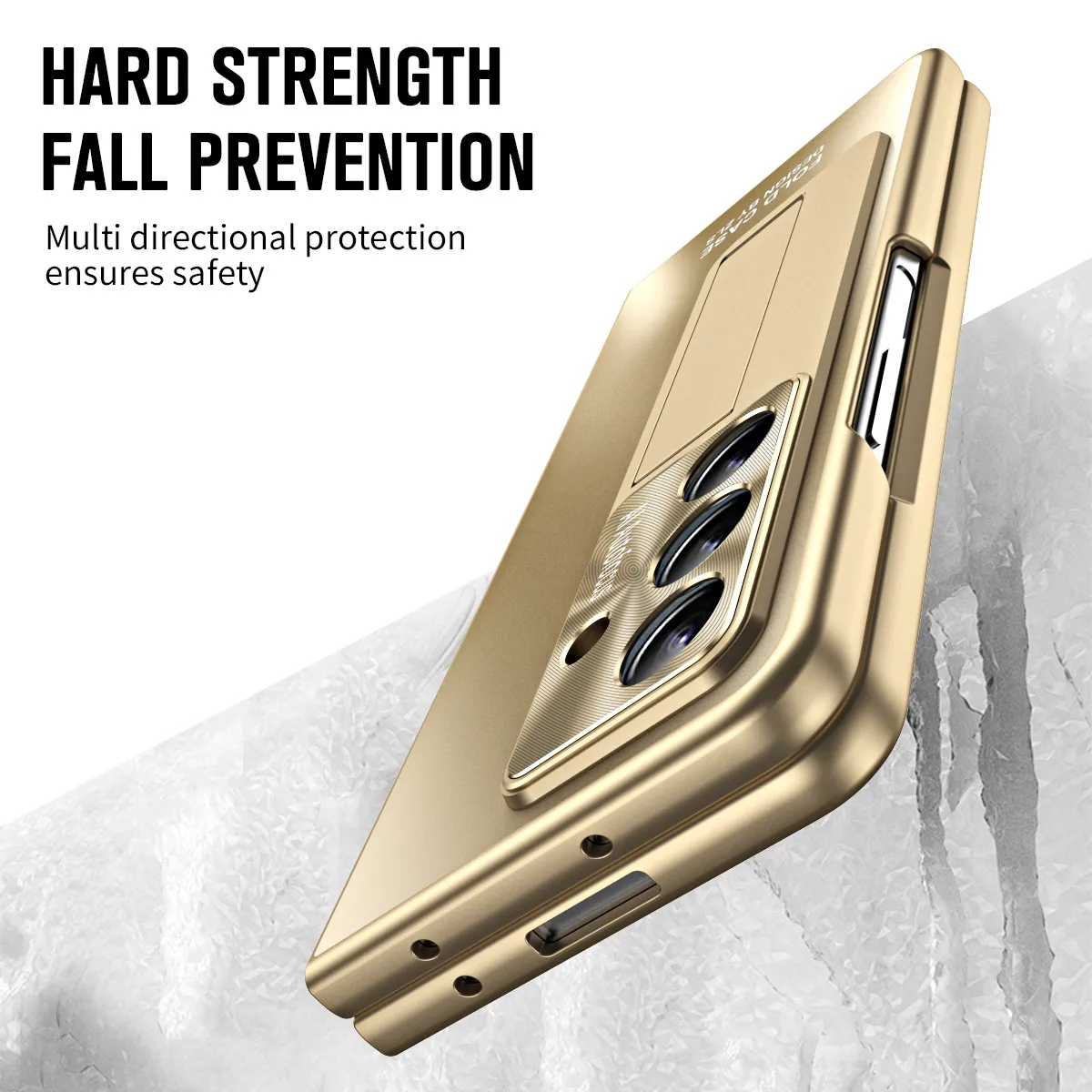 Compatible with Samsung Zfold7 phone case, FOLD5 foldable screen protective case, stand, solid color case, screen protector, and shockproof case.
