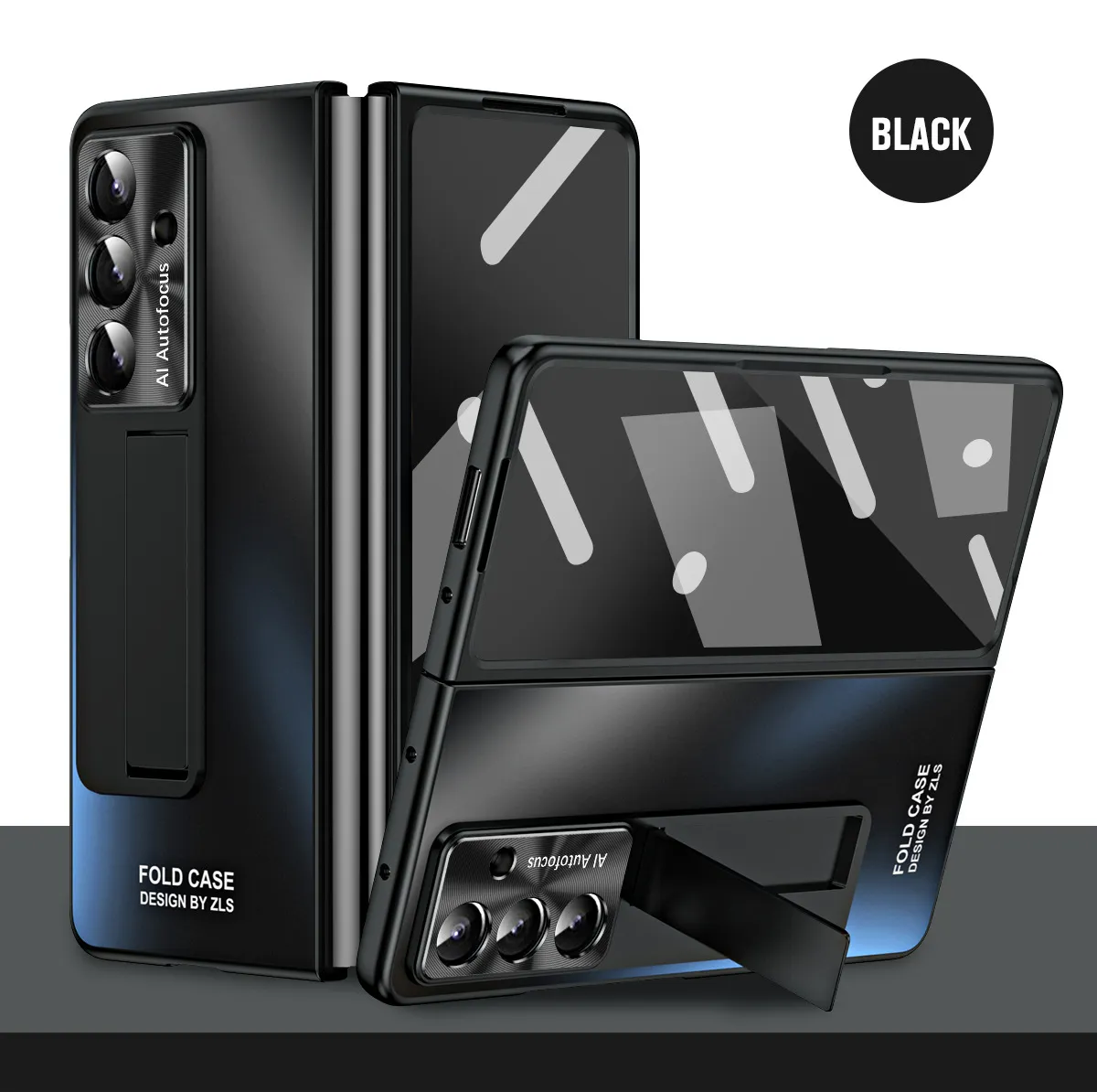 Compatible with Samsung Zfold7 phone case, FOLD5 foldable screen protective case, stand, solid color case, screen protector, and shockproof case.