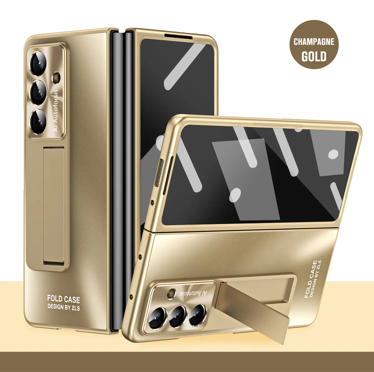 Compatible with Samsung Zfold7 phone case, FOLD5 foldable screen protective case, stand, solid color case, screen protector, and shockproof case.