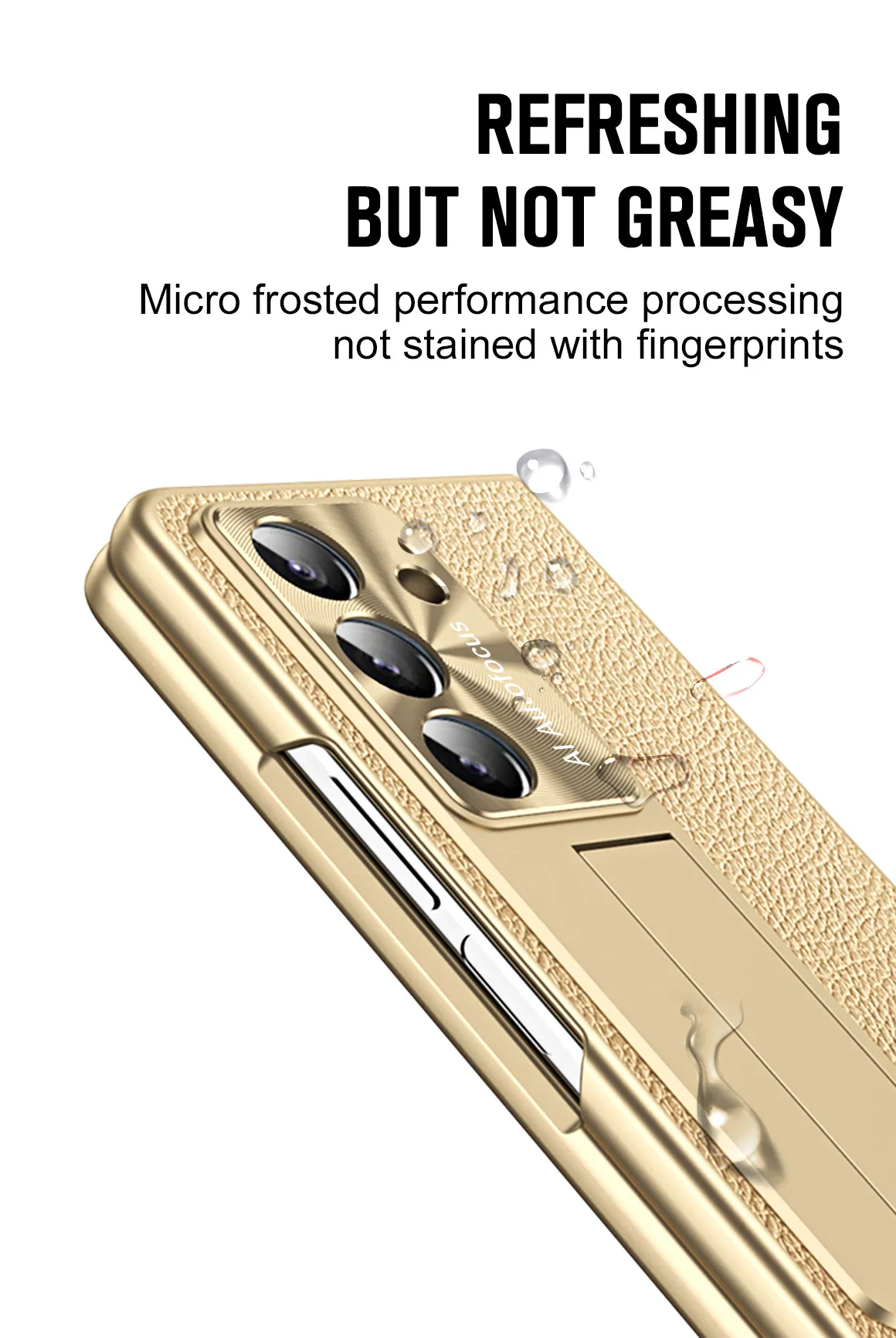 Compatible with Samsung Zfold7 phone case, FOLD6 foldable screen protective case, vegan leather pen groove case, integrated screen protector, shockproof case