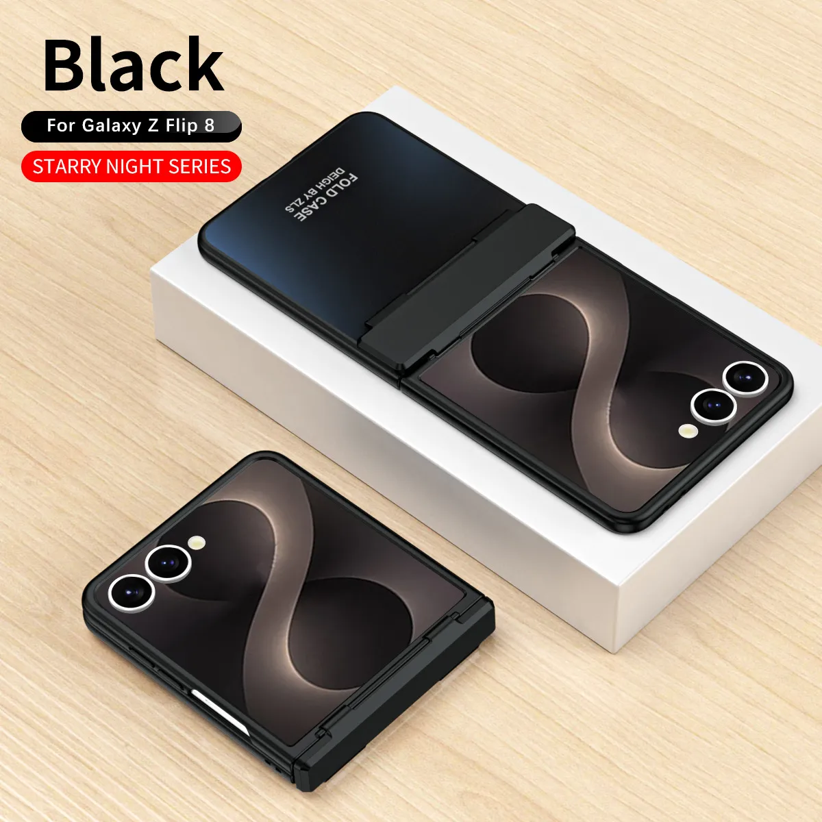 Compatible with Samsung Flip 8 phone case, FLIP 7 foldable screen, light luxury solid color electroplated hinge full-coverage drop-proof protective case