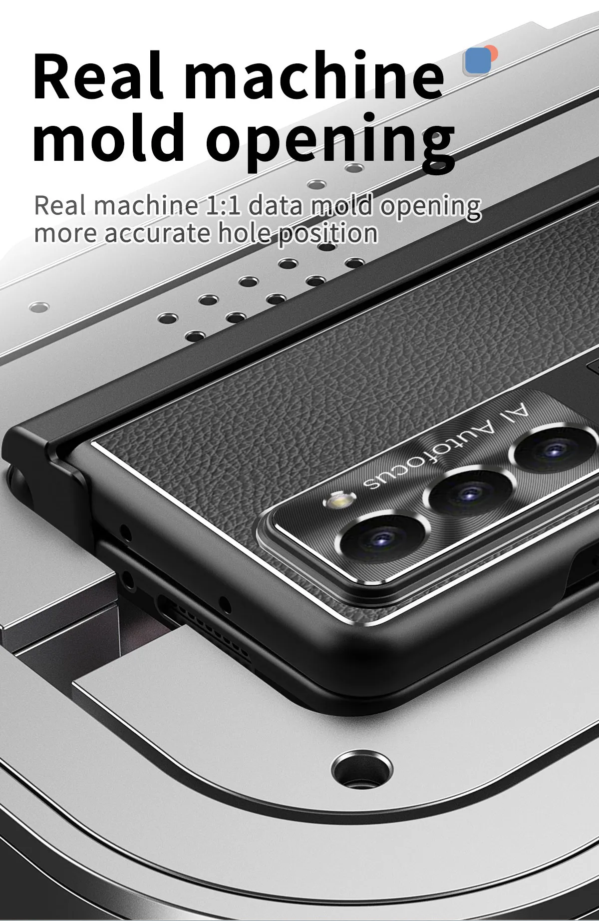 Compatible with Samsung Zfold 5 phone case, magnetic hinge, vegan leather, FOLD4 folding shockproof protective case, pen slot business