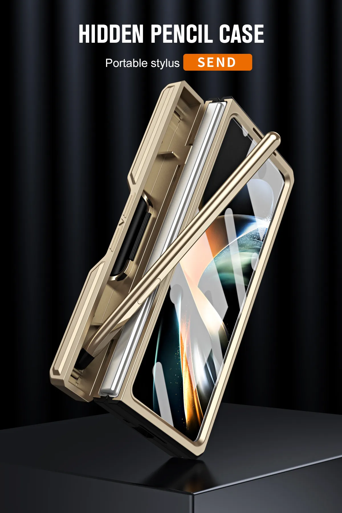 Compatible with Samsung Zfold 6 phone case, Zfold 5 folding protective case, Transformer steel hinge, full coverage shockproof case, 5G.