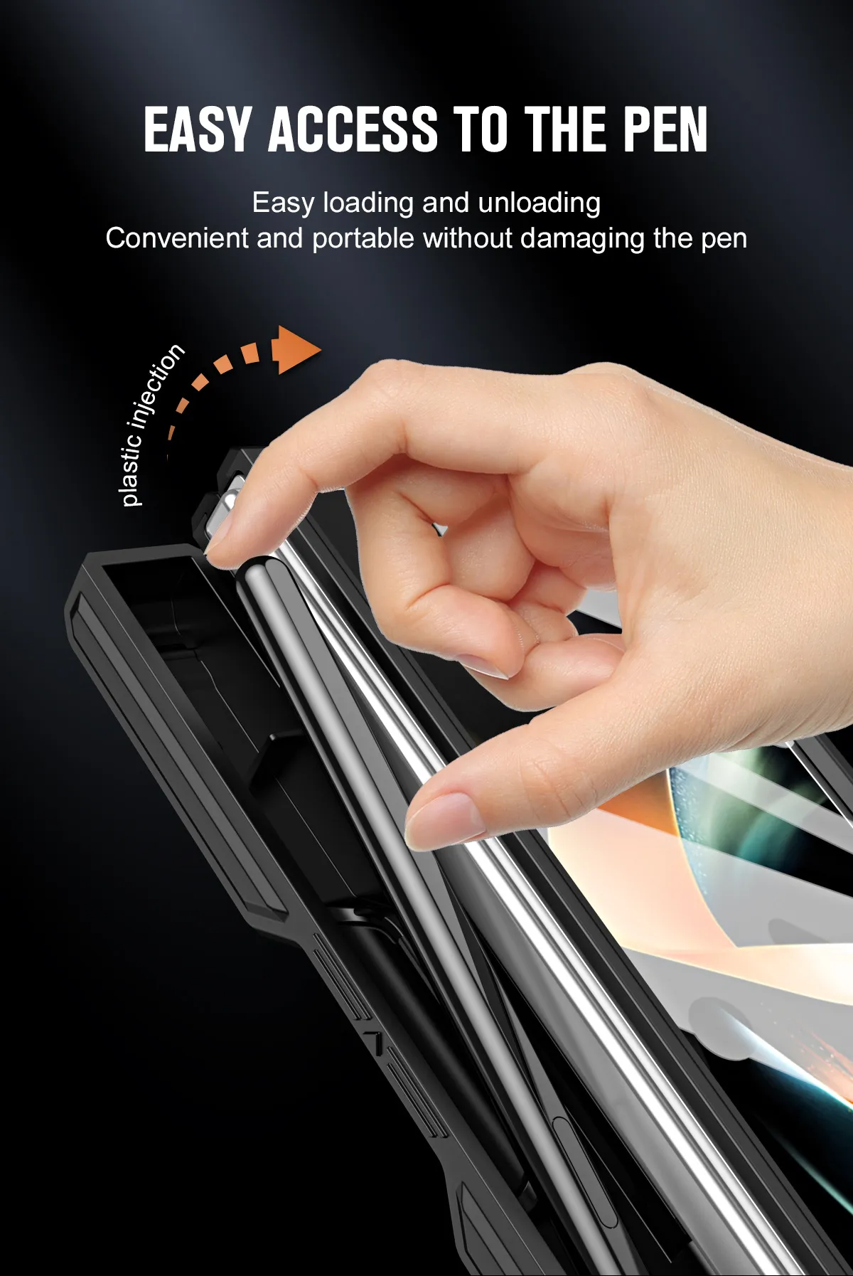 Compatible with Samsung Zfold 6 phone case, Zfold 5 folding protective case, Transformer steel hinge, full coverage shockproof case, 5G.