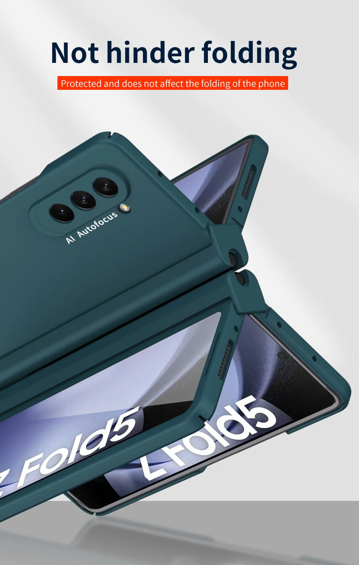 Compatible with Samsung Zfold 5 phone case with stylus slot, FOLD4 ultra-thin fold 3 solid color full-coverage protective case, stylus pen.