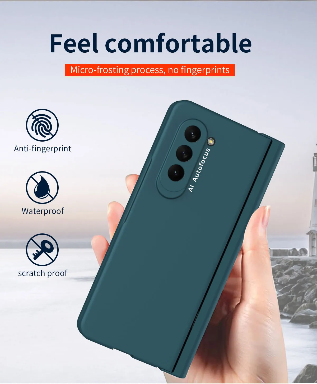 Compatible with Samsung Zfold 5 phone case with stylus slot, FOLD4 ultra-thin fold 3 solid color full-coverage protective case, stylus pen.