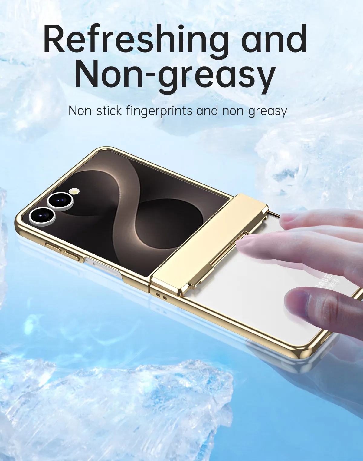 Compatible with Samsung ZFlip 8 phone case, FLIP 7 foldable screen, electroplated transparent hinge, full-coverage drop-proof protective leather case.