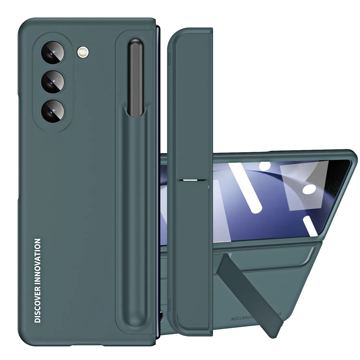 Samsung ZFold 6 phone case, FOLD5 foldable screen pen holder 2-in-1 full-coverage drop-proof protective case.