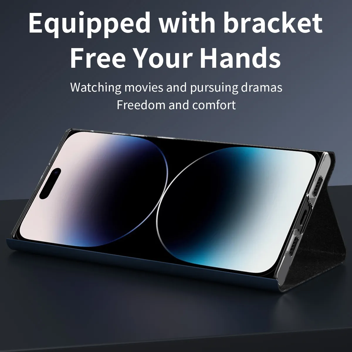iPhone 15 phone case, 14 Pro leather case, magnetic flip case, 13MAX card holder style drop-proof protective case.