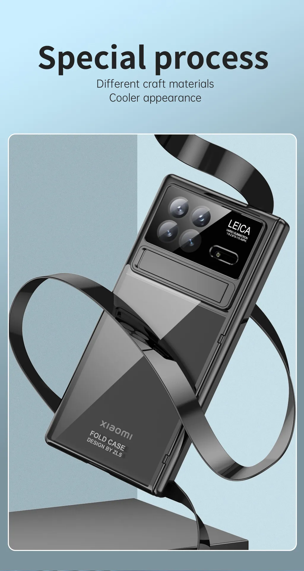 Xiaomi MIX FOLD3 phone case, electroplated transparent case with integrated anti-drop protection for foldable screen.