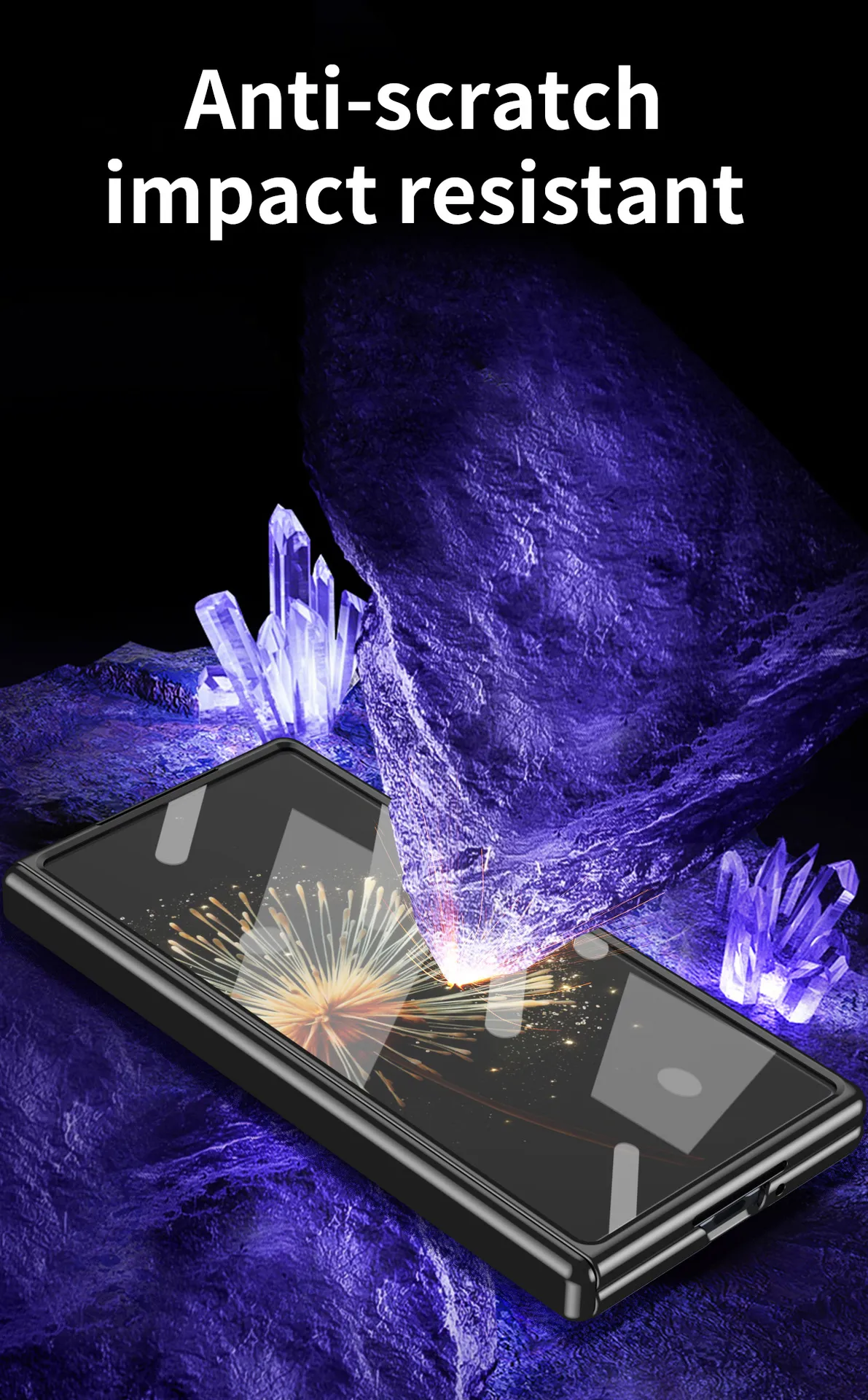 Xiaomi MIX FOLD3 phone case, electroplated transparent case with integrated anti-drop protection for foldable screen.