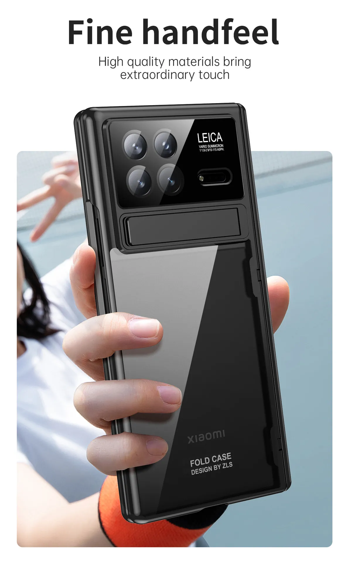 Xiaomi MIX FOLD3 phone case, electroplated transparent case with integrated anti-drop protection for foldable screen.