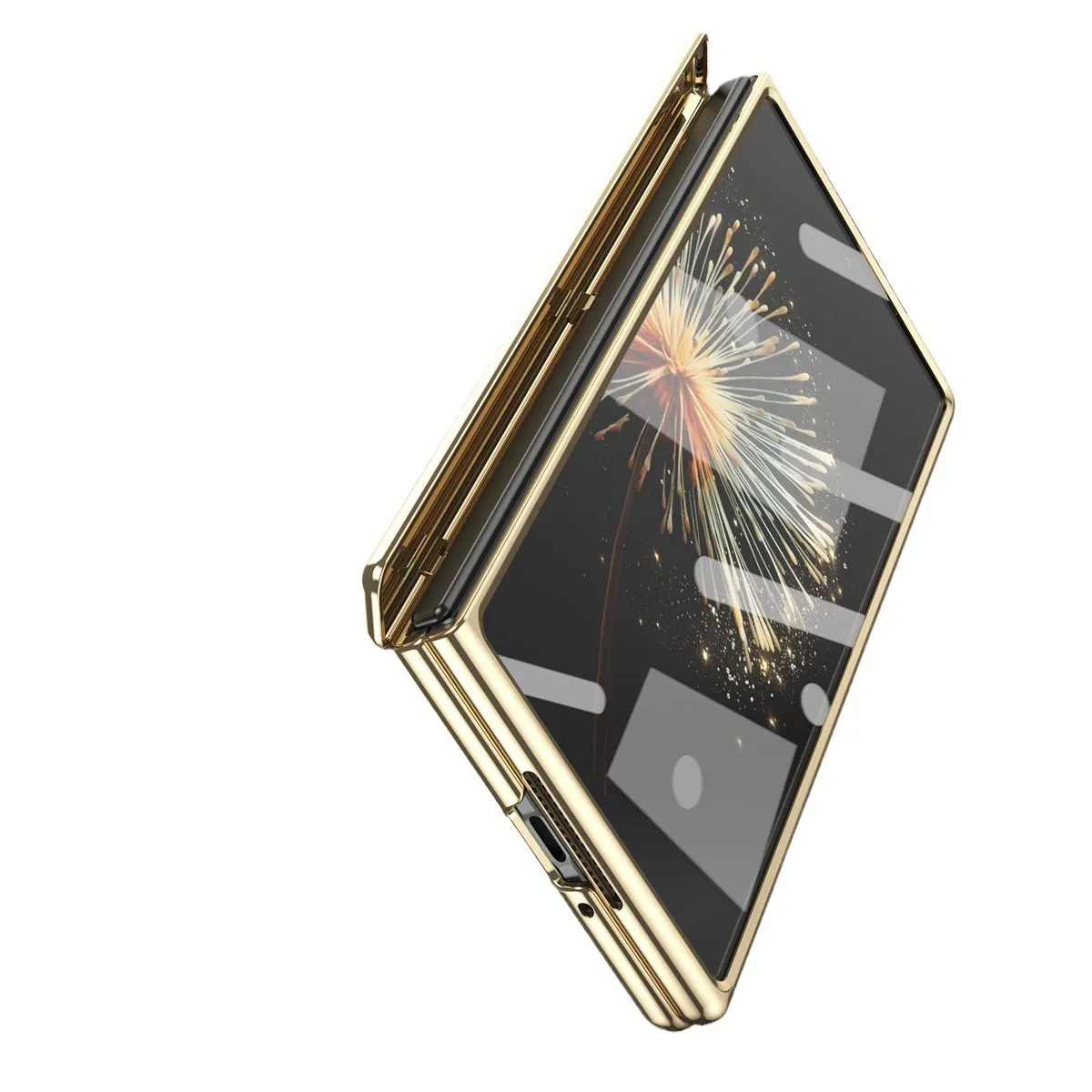 Xiaomi MIX FOLD3 phone case, foldable screen, electroplated shell, integrated anti-drop case.