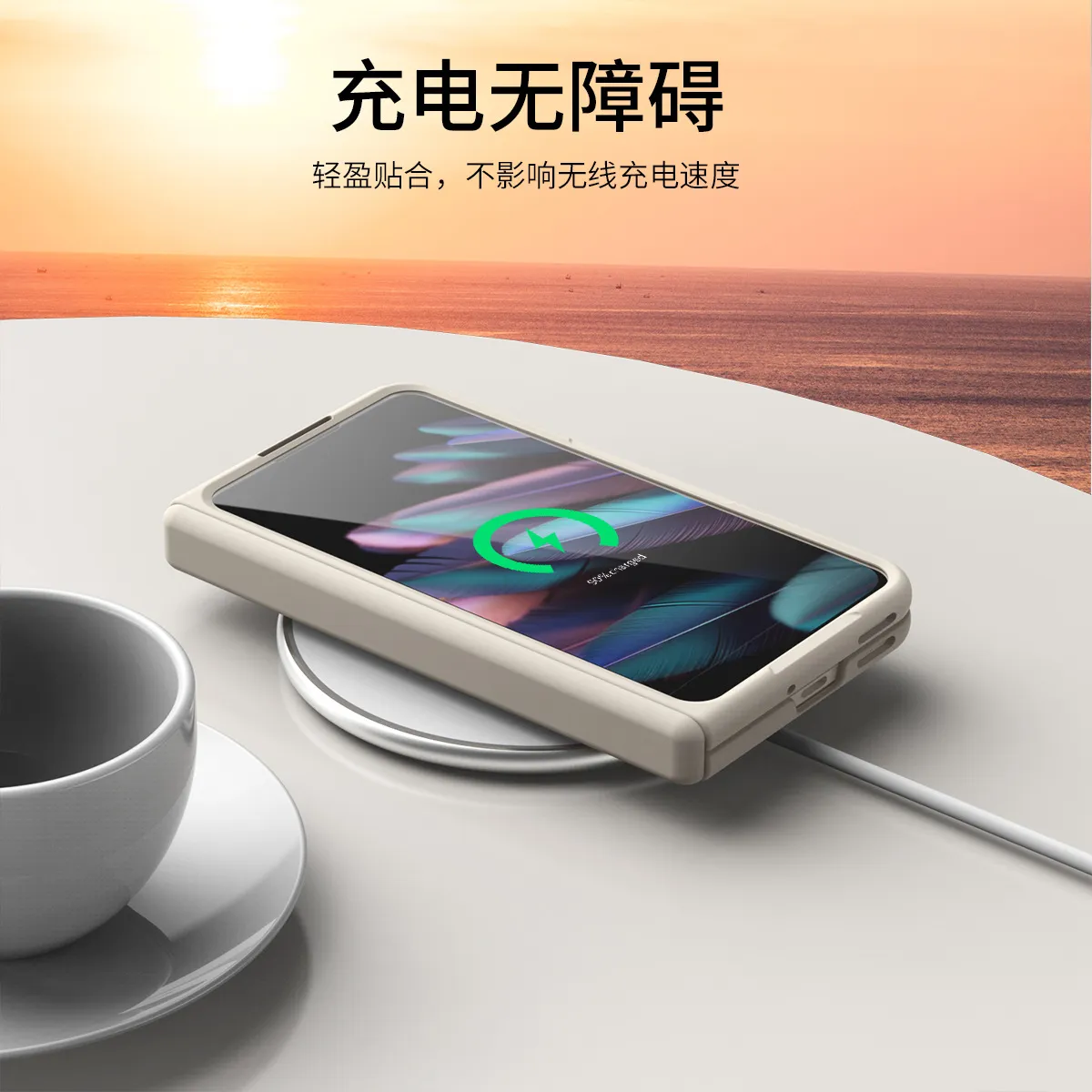 Compatible with OPPO Find N2 foldable phone case, FINDN2 case, screen protector, hinge bracket, drop-proof protective case