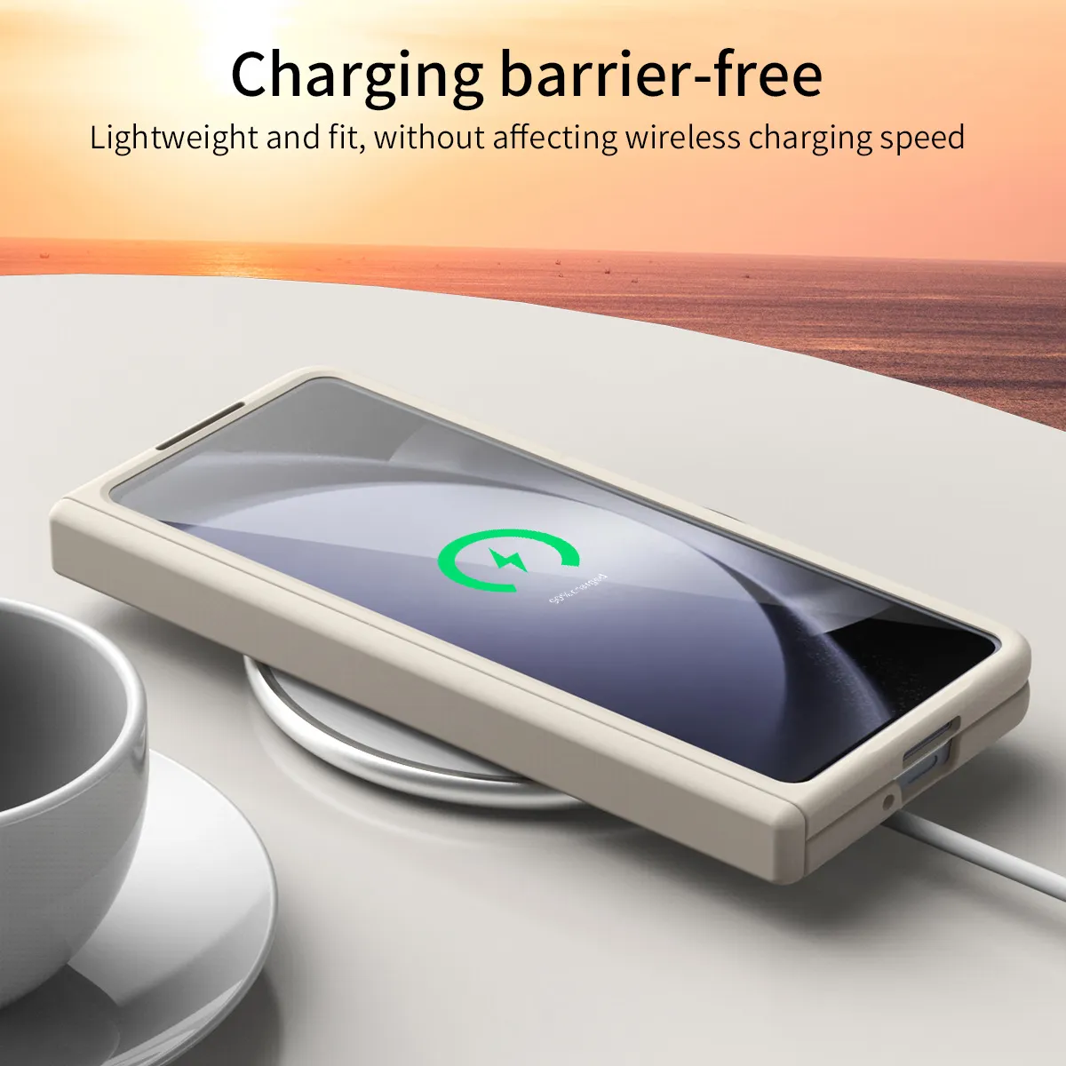 Compatible with Samsung ZFold 5 phone case, FOLD4 foldable screen, solid color, minimalist design, pen groove, hinge, full coverage, drop protection.