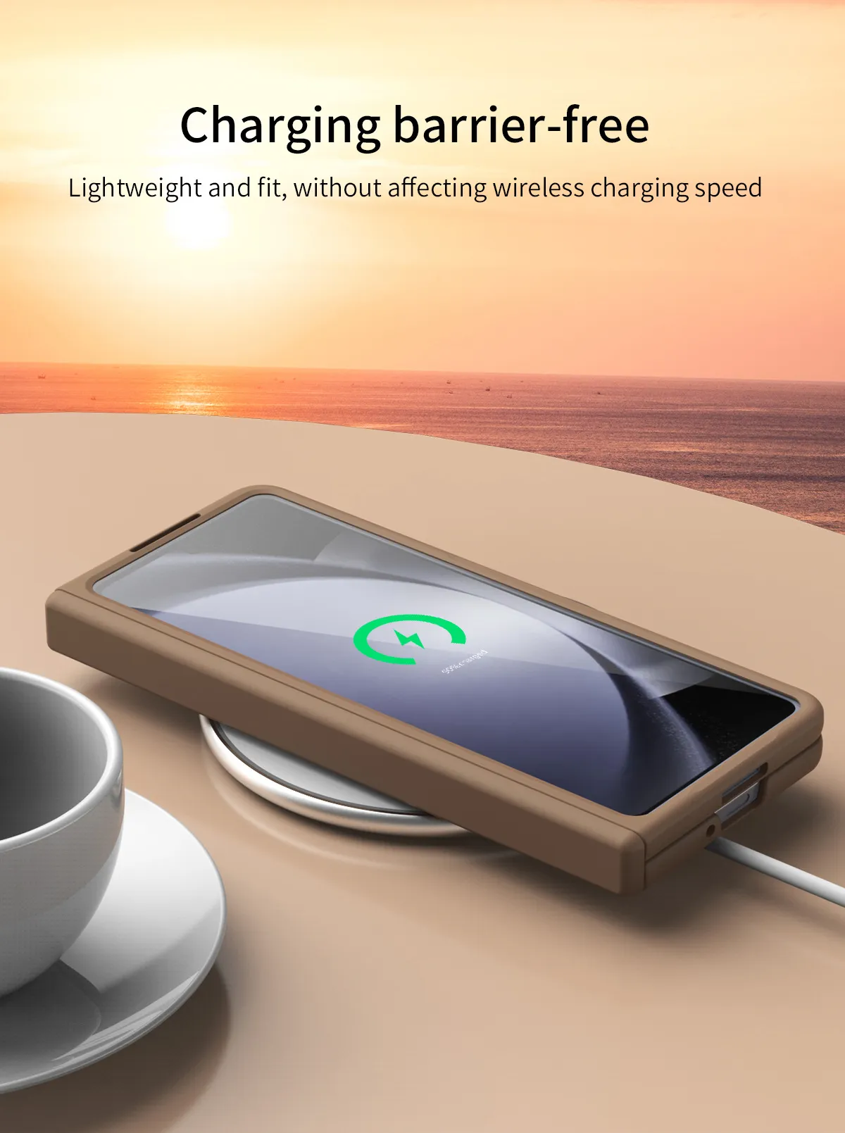 Compatible with Samsung ZFold 5 phone case, FOLD4 foldable screen, solid color, minimalist design, pen groove, hinge, full coverage, drop protection.