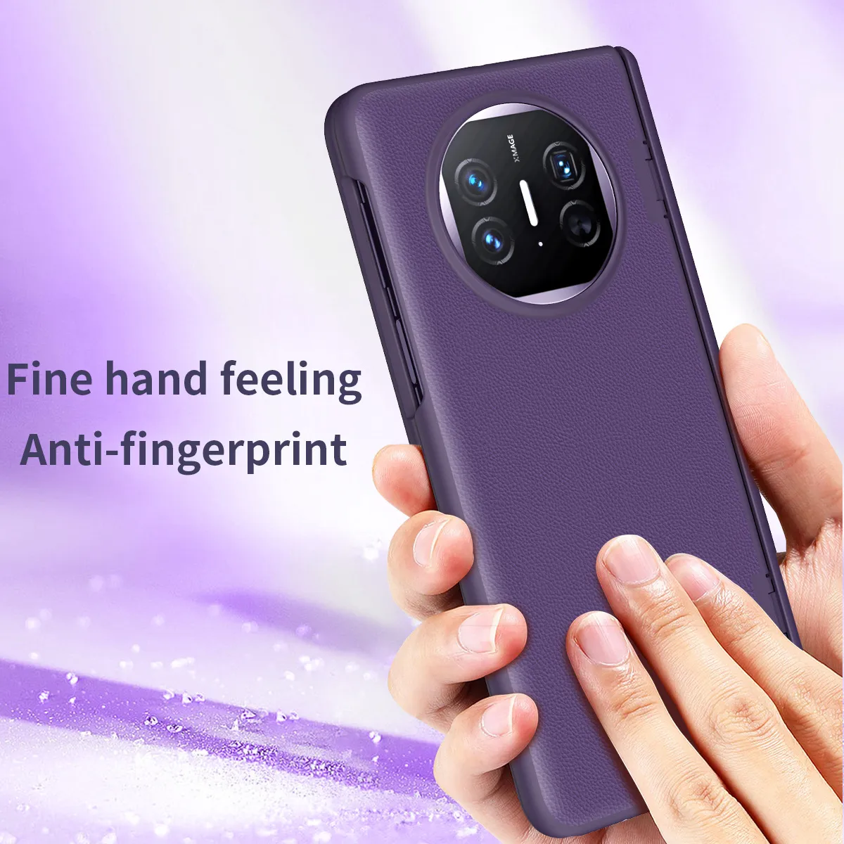 Compatible with Huawei Mate X5 phone case, MATE X3 foldable screen leather bracket hinge drop protection case 5G