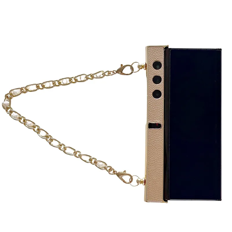 Compatible with Honor V Purse phone case, v purse luxury premium leather case frame case bracelet anti-drop protective case