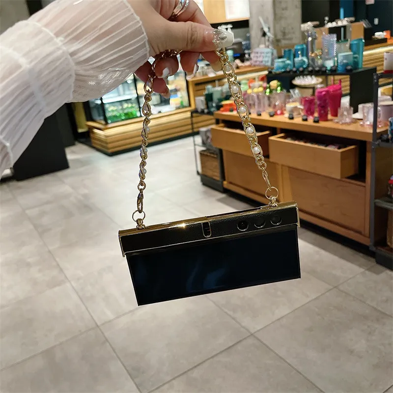 Compatible with Honor V Purse phone case, v purse luxury premium leather case frame case bracelet anti-drop protective case