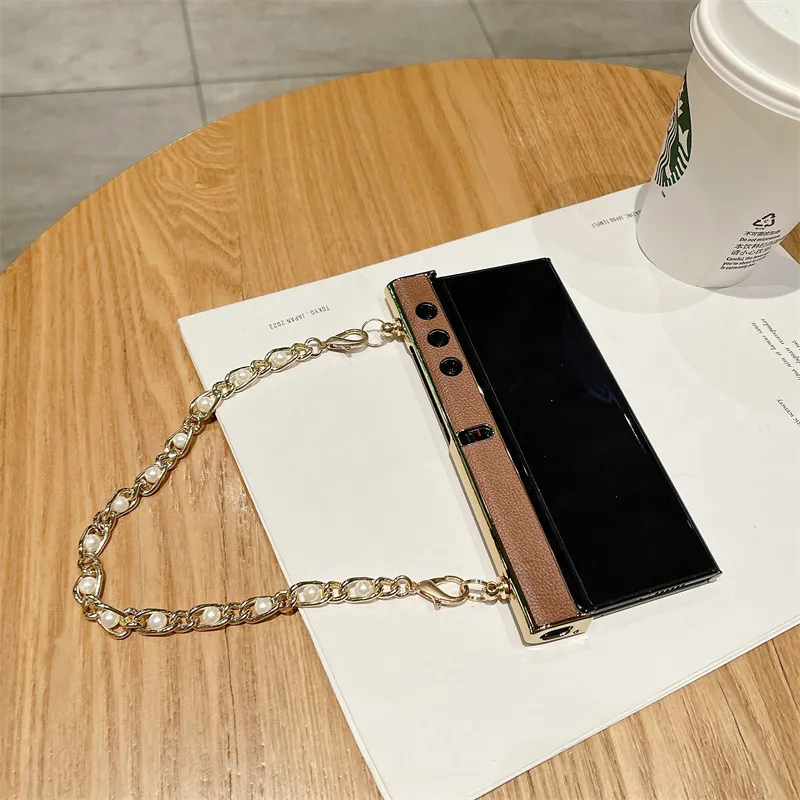 Compatible with Honor V Purse phone case, v purse luxury premium leather case frame case bracelet anti-drop protective case