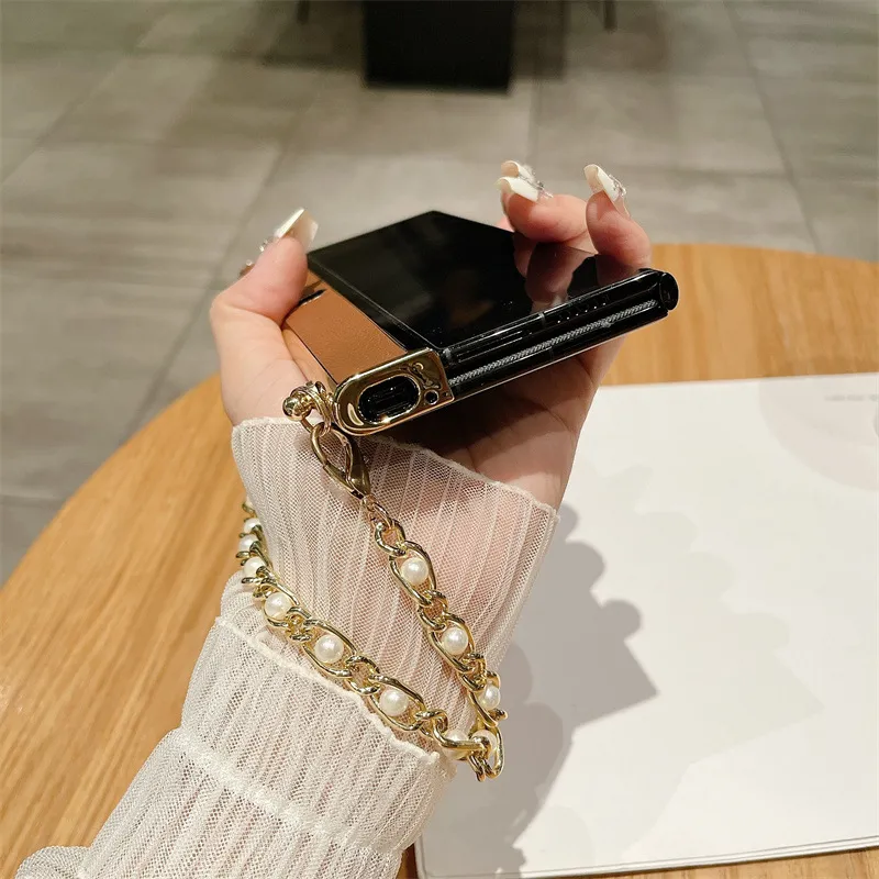 Compatible with Honor V Purse phone case, v purse luxury premium leather case frame case bracelet anti-drop protective case