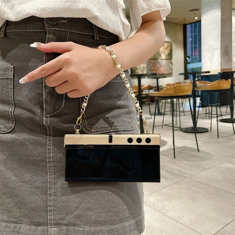 Compatible with Honor V Purse phone case, v purse luxury premium leather case frame case bracelet anti-drop protective case