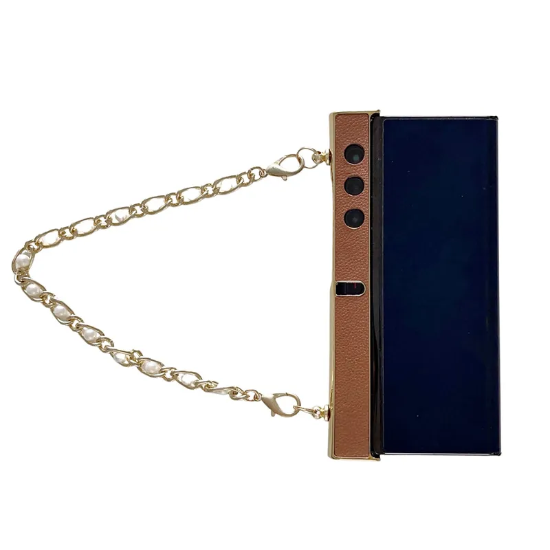 Compatible with Honor V Purse phone case, v purse luxury premium leather case frame case bracelet anti-drop protective case