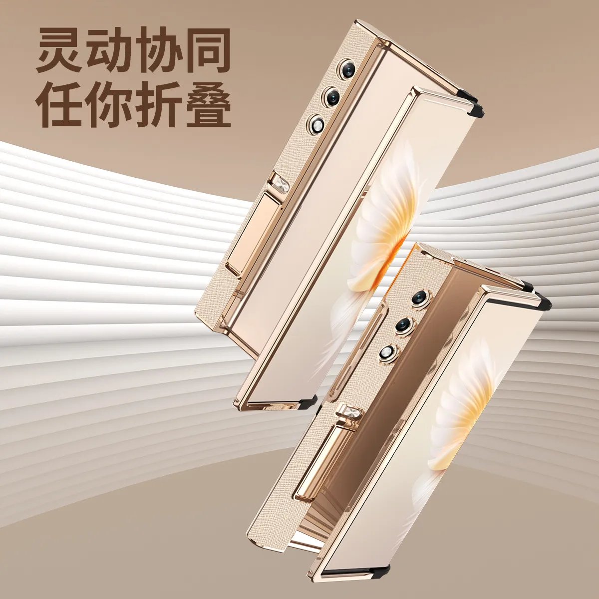 Compatible with Honor V Purse phone case, v purse luxury leather case, frame case, metal stand, drop-proof protective case.