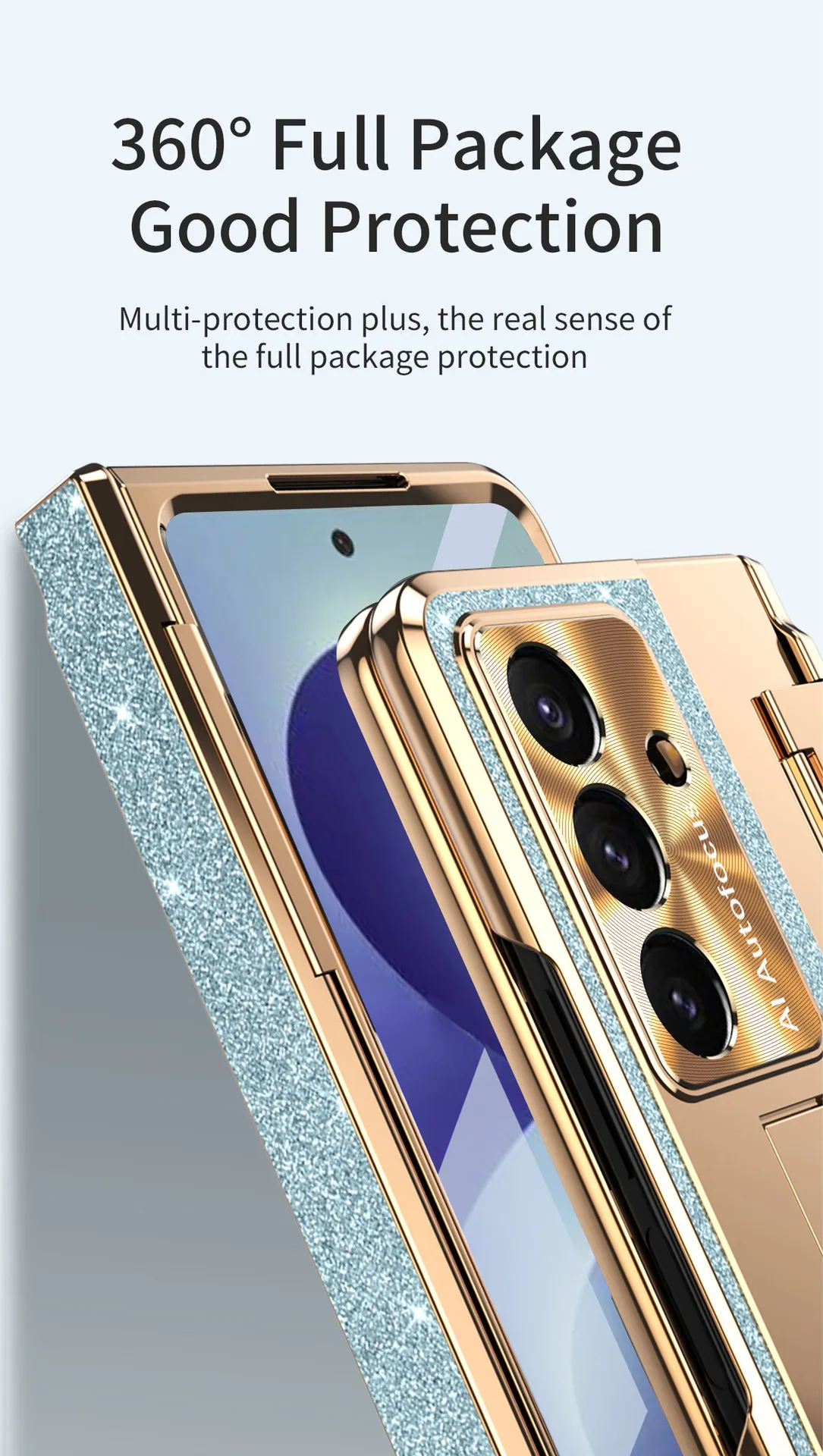 Samsung ZFold 8 phone case, FOLD7 foldable screen, flat hinge, vegan leather full-coverage drop-proof protective case.