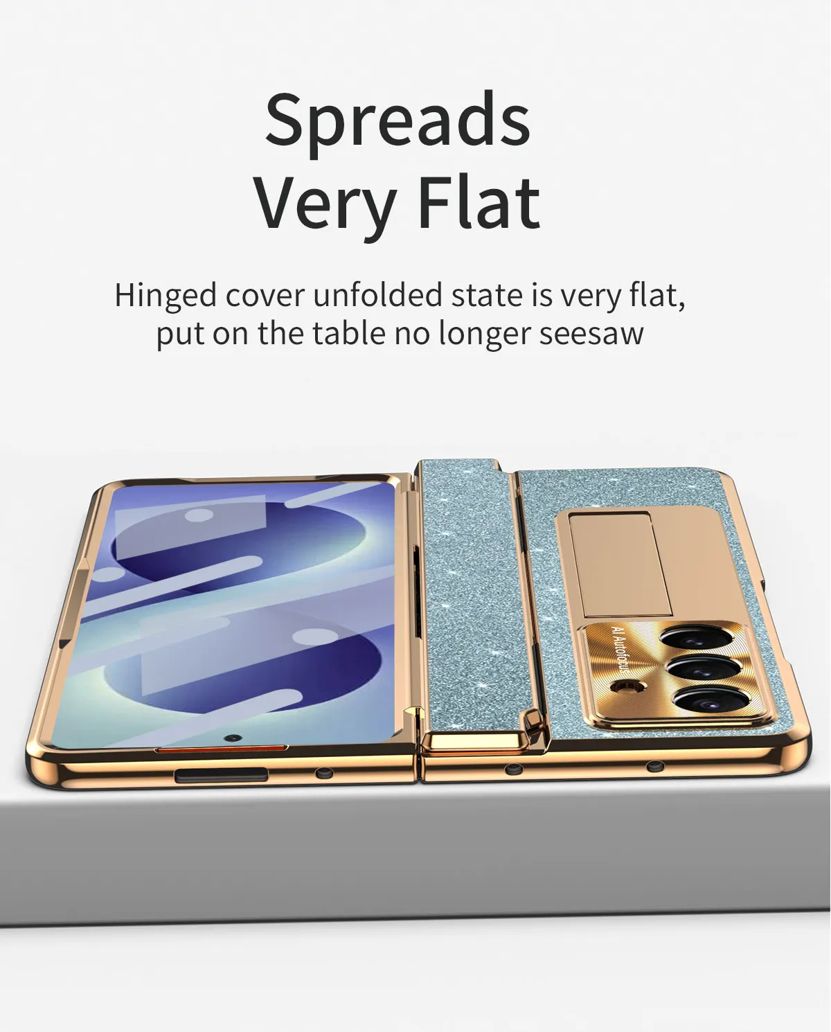 Samsung ZFold 8 phone case, FOLD7 foldable screen, flat hinge, vegan leather full-coverage drop-proof protective case.
