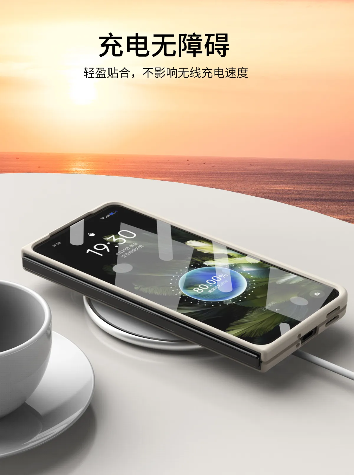 Compatible with OPPO Find N3 foldable phone case, FINDN3 case and screen protector, solid color, ultra-thin, drop-proof protective case