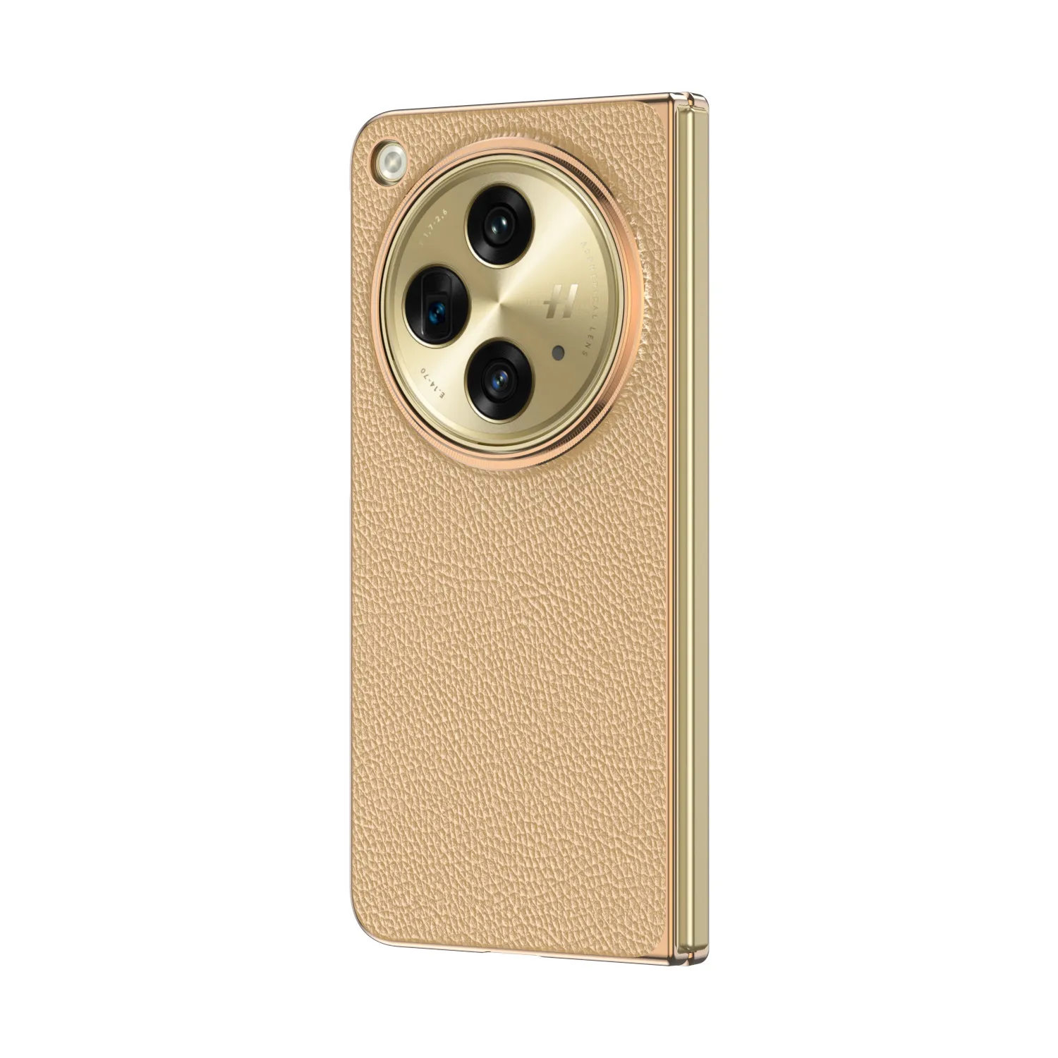 Compatible with OPPO Find N3 foldable phone case, FINDN3 case with integrated electroplated leather protective film, shockproof protective case