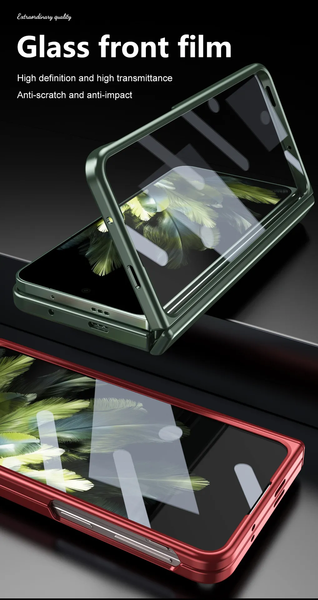 Compatible with OnePlus Open foldable phone case, pen slot hinge film, all-in-one full-coverage drop-proof protective case