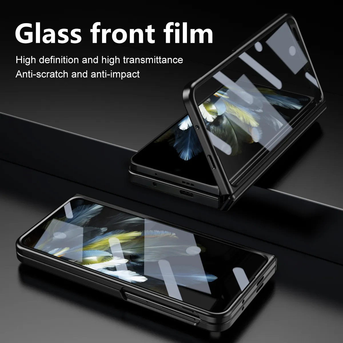 Suitable for OnePlus Open foldable phone cases, ultra-thin hinge screen protector, all-in-one full-coverage drop-proof protective case