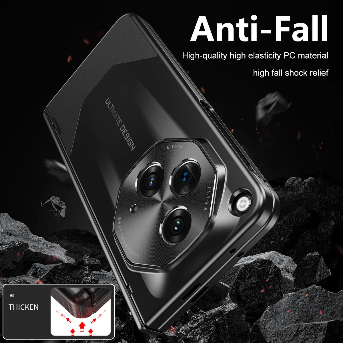 Suitable for OnePlus Open foldable phone cases, ultra-thin hinge screen protector, all-in-one full-coverage drop-proof protective case