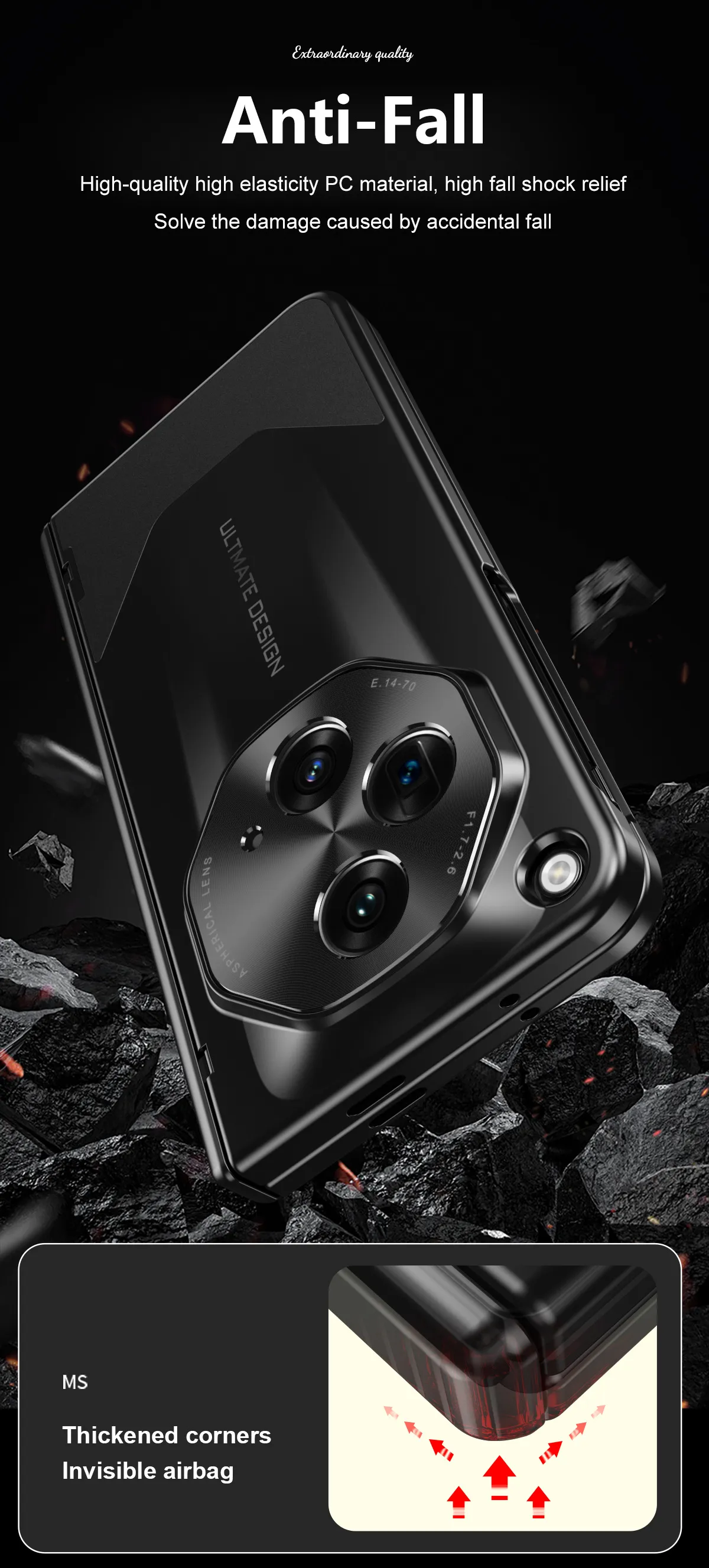 Suitable for OnePlus Open foldable phone cases, ultra-thin hinge screen protector, all-in-one full-coverage drop-proof protective case