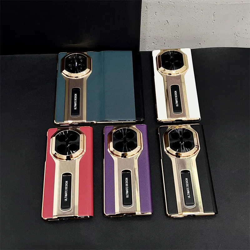 Compatible with Huawei Mate X7 and Porsche Design MATE X6 flip leather cases with full-coverage drop protection.