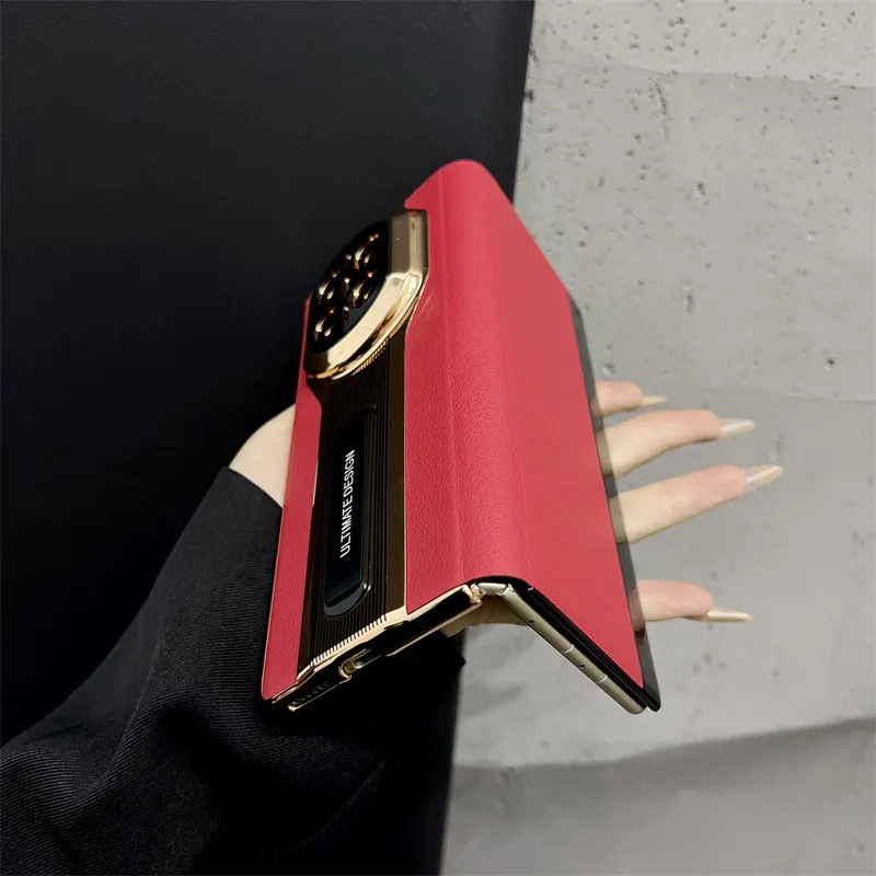 Compatible with Huawei Mate X7 and Porsche Design MATE X6 flip leather cases with full-coverage drop protection.