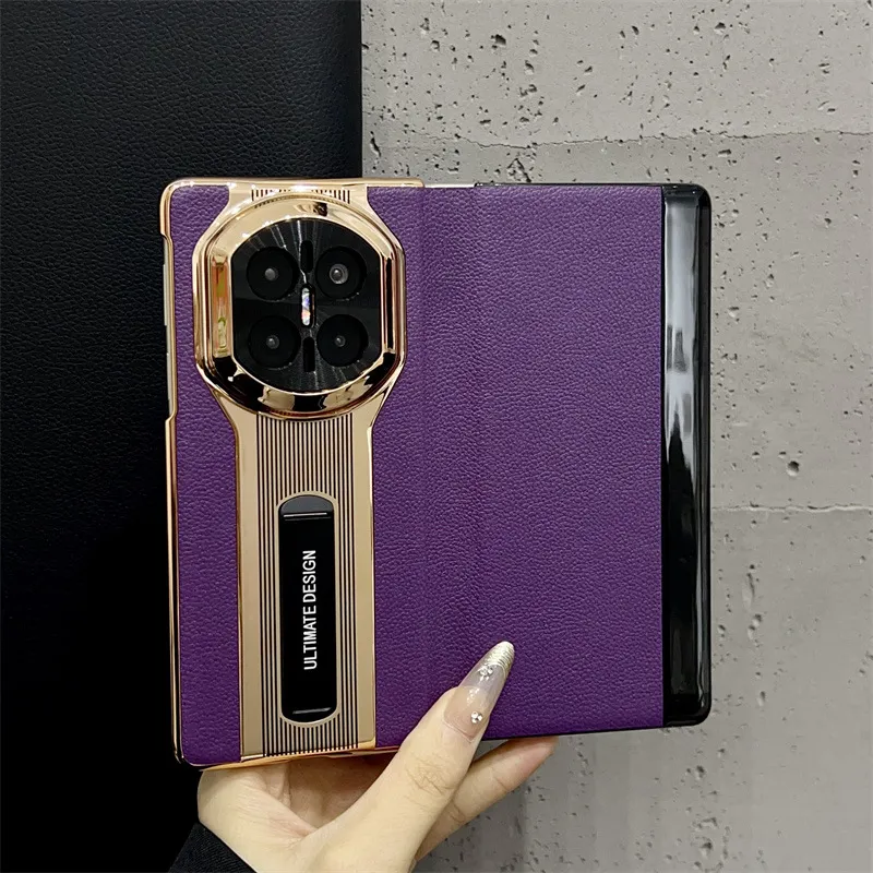 Compatible with Huawei Mate X7 and Porsche Design MATE X6 flip leather cases with full-coverage drop protection.