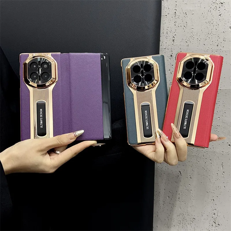 Compatible with Huawei Mate X7 and Porsche Design MATE X6 flip leather cases with full-coverage drop protection.