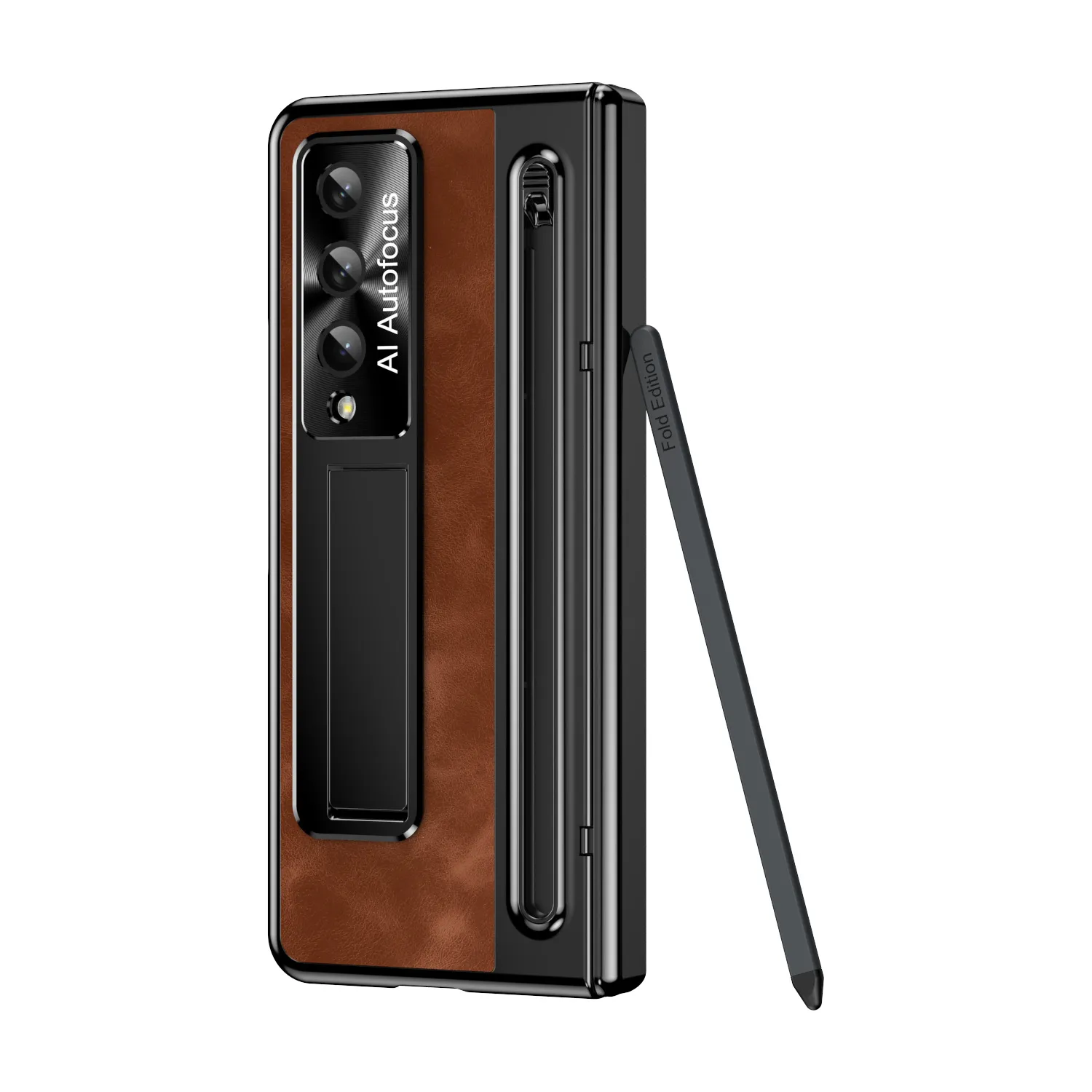 Compatible Samsung Zfold 5 phone case FOLD4 folding official pen slot case film integrated full-coverage anti-drop protective case