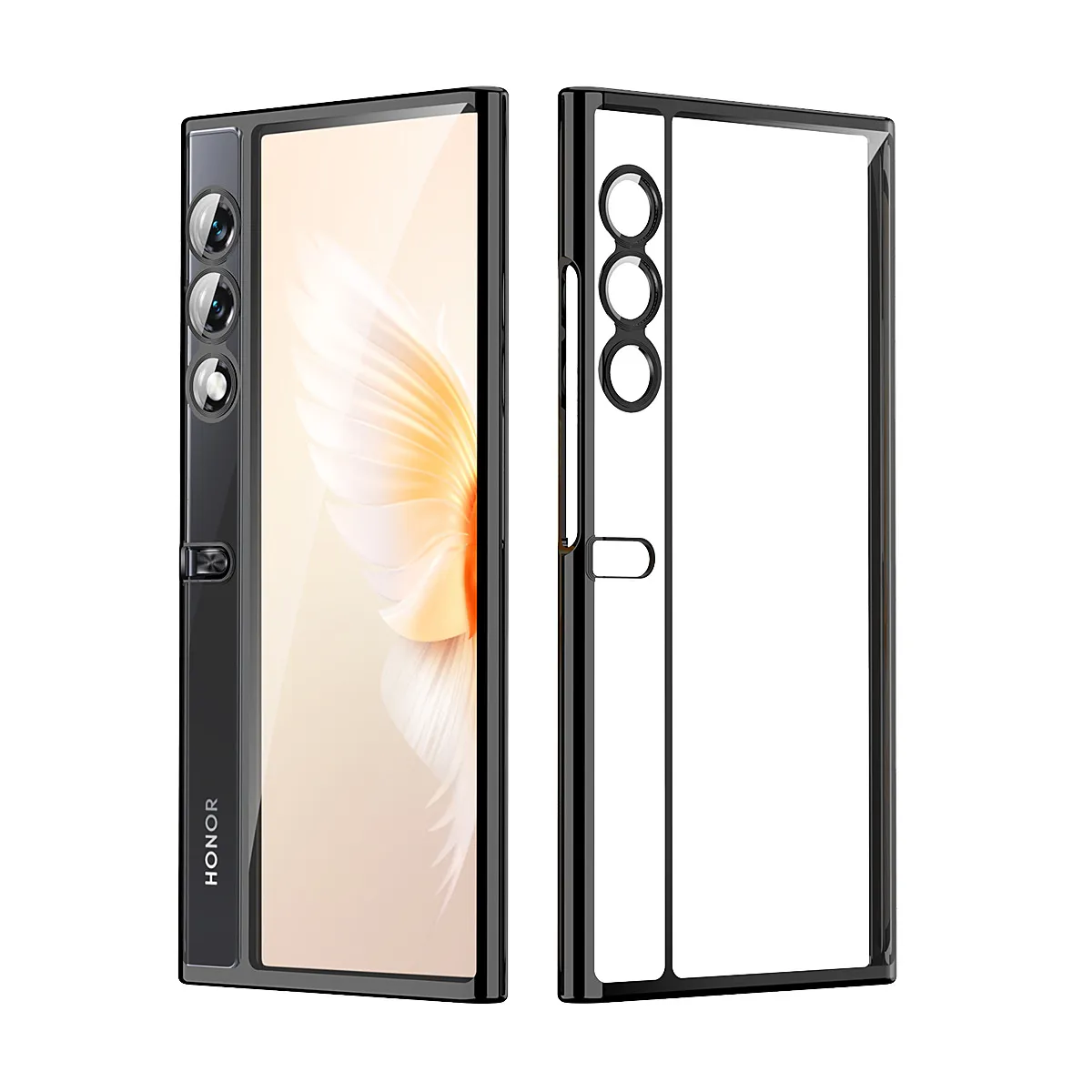 Compatible with Honor V Purse phone case, vpurse shell TPU electroplated transparent ultra-thin anti-drop protective case