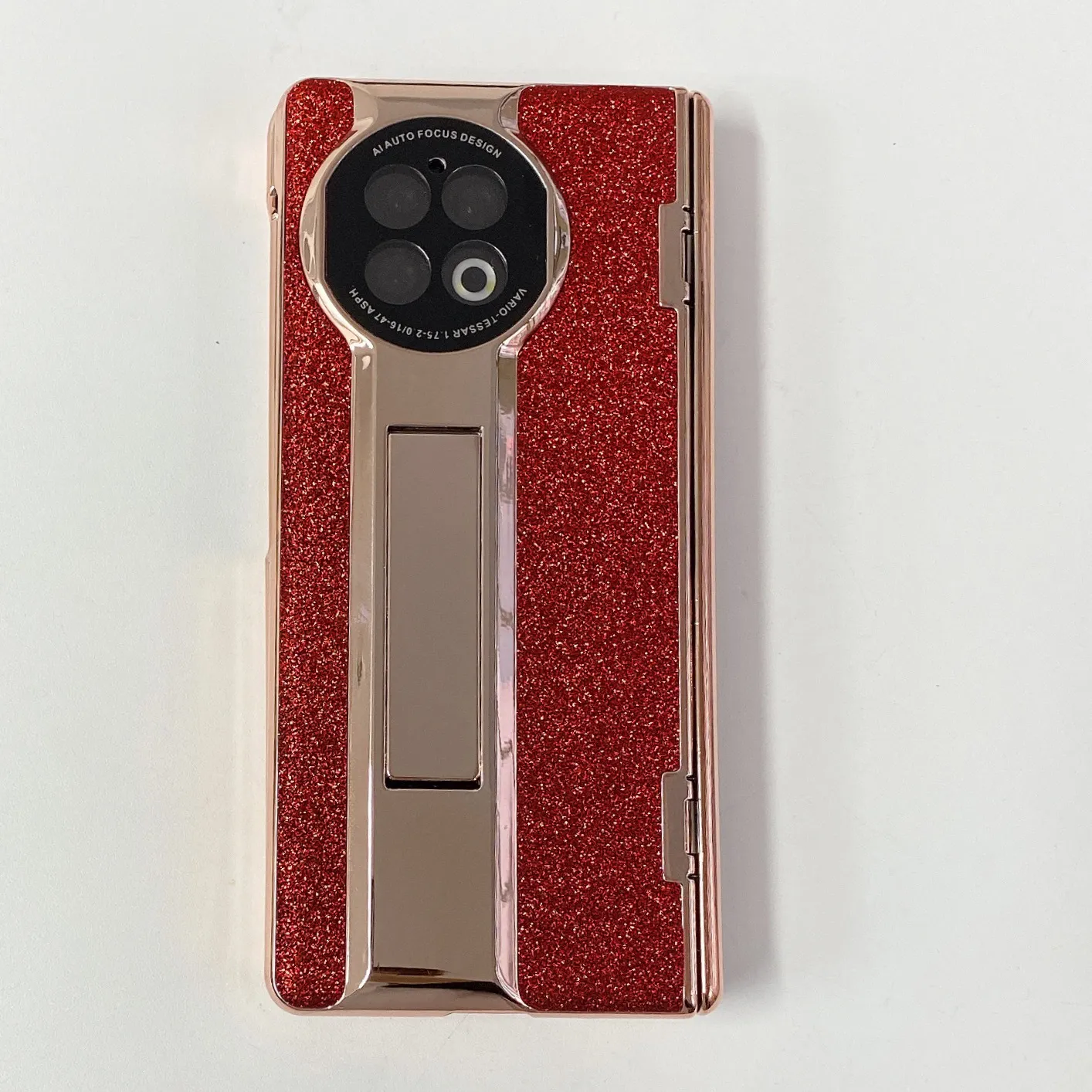 Compatible with vivo x fold2 phone case, XFOLD2 foldable screen glitter leather hinge full-coverage drop-proof protective case