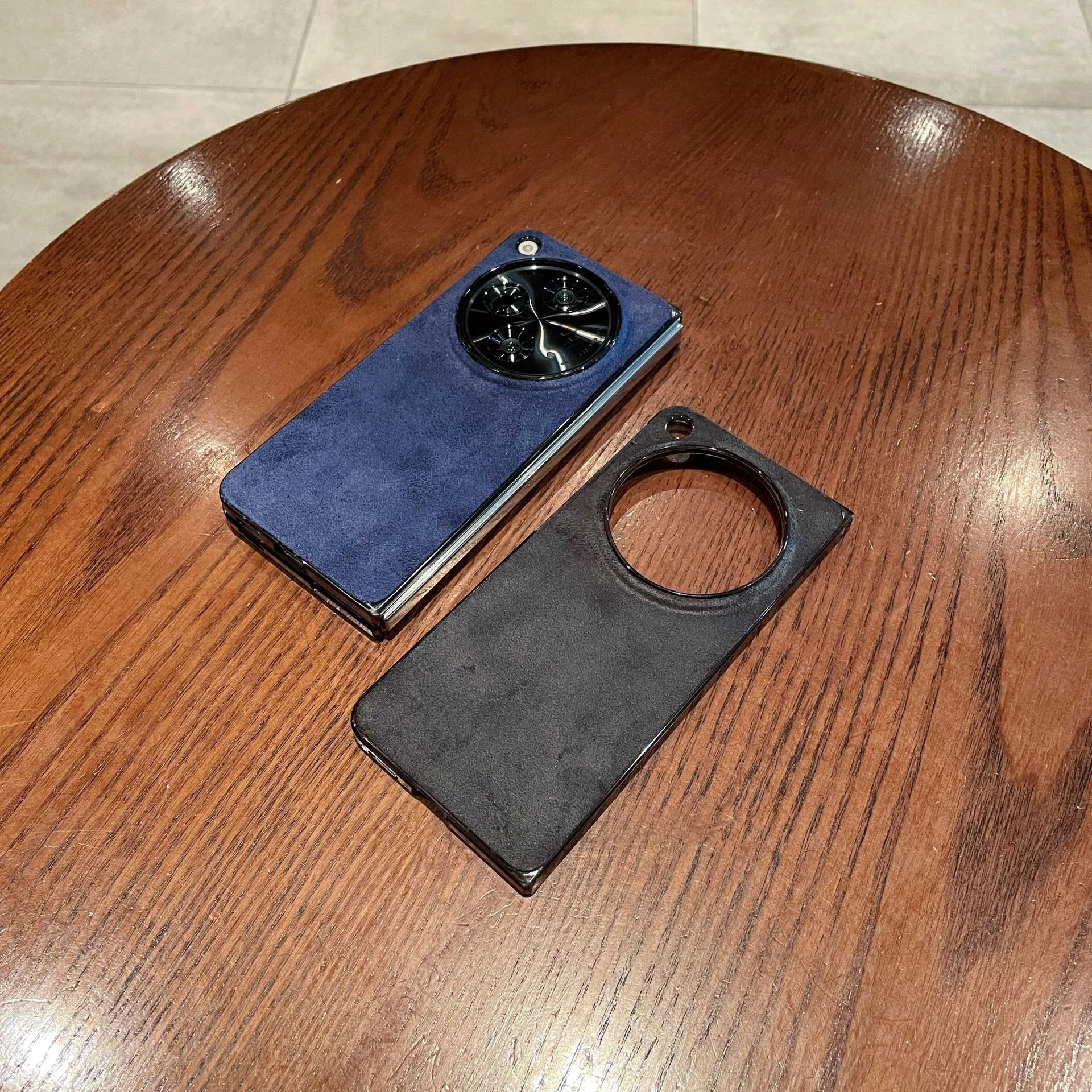 Compatible with OPPO Find N3 foldable phone case, FINDN3 suede solid color ultra-thin shockproof protective case