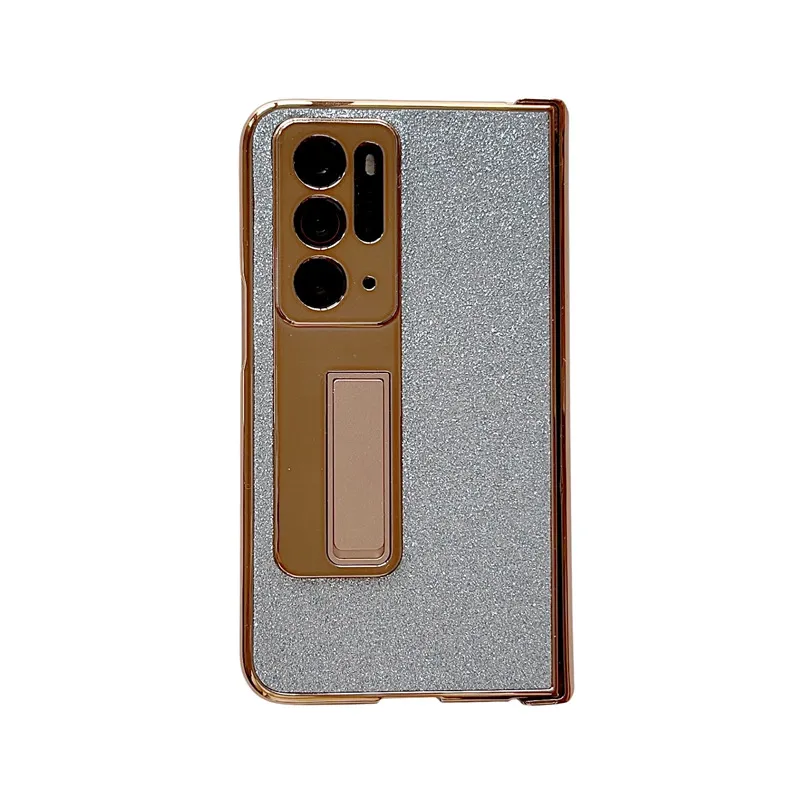 Compatible with OPPO Find N phone case, foldable screen protector, integrated glitter stand, drop-proof protective case